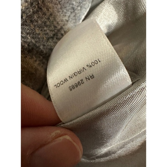 Pendleton 100% Virgin Wool Plaid Skirt Grey Pleaded Size 6 Knee Length - Picture 6 of 6